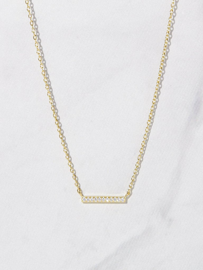 Necklace Dainty Bar